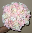 Pink Hydrangea and Ivory Roses