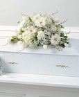White Infant Casket Spray