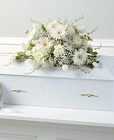 White Infant Casket Spray 