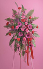 Fuchsia and Red Standing Spray 