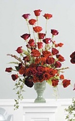 Traditional Red Rose Arrangement