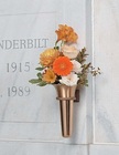 Orange and Peach Memorial Urn 