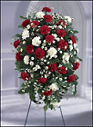 Crimson & White Standing Spray