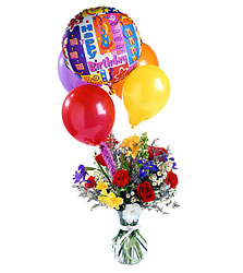 Colorburst Birthday Arrangement