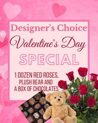 Designer's Choice - Valentine's Special (Roses, Chocolates