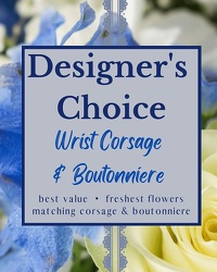 Designer's Choice - Wrist Corsage & Boutonniere 