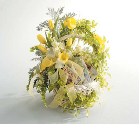 Flower Basket with Seed Packets Flower Basket with Seed Packets