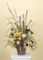 Prairie Style Arrangement with Sunflowers 