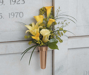 Yellow Memorial Urn Yellow Memorial Urn