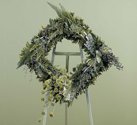 Green Square Wreath 