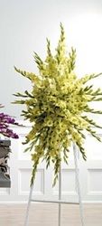 Green Gladiolus Standing Spray Green Gladiolus Standing Spray