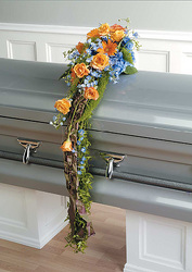 Orange and Blue Casket Scarf Orange and Blue Casket Scarf