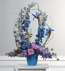 Lavender & Blue Mache Arrangement