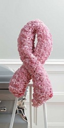 Pink Ribbon Standing Spray Pink Ribbon Standing Spray