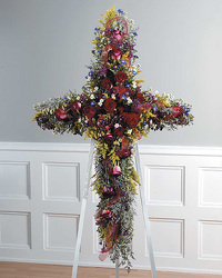 Wildflower and Rose Cross 