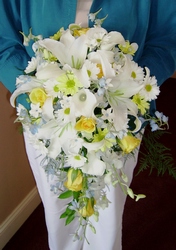 Cascading White Lilies