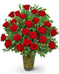 Two Dozen Elegant Red Roses