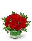 One Dozen Rosy Posy Red Roses 