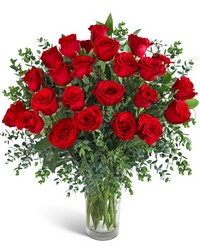 Two Dozen Red Hot Roses