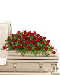 36 Red Roses Casket Spray