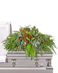 Verdant Farewell Casket Spray