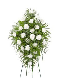 Peaceful in White Standing Spray