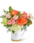Artisanal Coral Pitcher Bouquet 