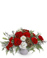 Snowberry Holiday Centerpiece Snowberry Holiday Centerpiece