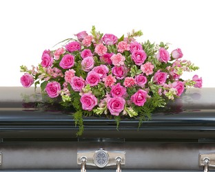 Peaceful Pink Casket Spray 