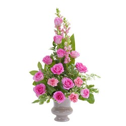 Peaceful Pink Small Urn  