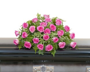 Pink Rose Casket Spray