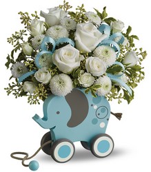 MiGi's Baby Elephant Bouquet in Blue 